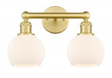 Innovations Lighting 616-2W-SG-G121-6 - Athens - 2 Light - 15 inch - Satin Gold - Bath Vanity Light