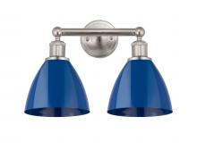 Innovations Lighting 616-2W-SN-MBD-75-BL - Plymouth - 2 Light - 17 inch - Satin Nickel - Bath Vanity Light