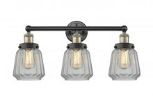  616-3W-BAB-G142 - Chatham - 3 Light - 25 inch - Black Antique Brass - Bath Vanity Light