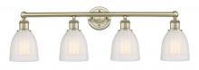  616-4W-AB-G441 - Brookfield - 4 Light - 33 inch - Antique Brass - Bath Vanity Light