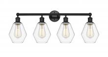 Innovations Lighting 616-4W-BK-G652-6 - Cindyrella - 4 Light - 33 inch - Matte Black - Bath Vanity Light