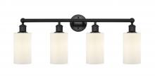  616-4W-BK-G801 - Clymer - 4 Light - 31 inch - Matte Black - Bath Vanity Light