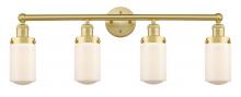  616-4W-SG-G311 - Dover - 4 Light - 32 inch - Satin Gold - Bath Vanity Light