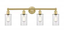  616-4W-SG-G802 - Clymer - 4 Light - 31 inch - Satin Gold - Bath Vanity Light