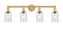 Innovations Lighting 616-4W-SG-G804 - Clymer - 4 Light - 31 inch - Satin Gold - Bath Vanity Light