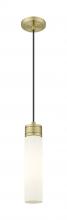  617-1P-AB-G617-11CL - Boreas - 1 Light - 3 inch - Antique Brass - Cord Hung - Mini Pendant