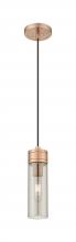 Innovations Lighting 617-1P-AC-G617-8SM - Boreas - 1 Light - 3 inch - Antique Copper - Cord Hung - Mini Pendant