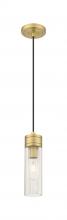 Innovations Lighting 617-1P-BB-G617-8SCL - Boreas - 1 Light - 3 inch - Brushed Brass - Cord Hung - Mini Pendant