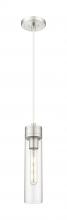 Innovations Lighting 617-1P-SN-G617-11CL - Boreas - 1 Light - 3 inch - Satin Nickel - Cord Hung - Mini Pendant