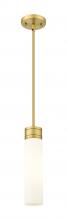 Innovations Lighting 617-1S-BB-G617-11WH - Boreas - 1 Light - 3 inch - Brushed Brass - Stem Hung - Mini Pendant