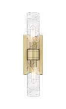 Innovations Lighting 617-2W-BB-G617-8DE - Boreas - 2 Light - 18 inch - Brushed Brass - Bath Vanity Light