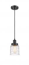 Innovations Lighting 916-1P-BK-G513-LED - Bell - 1 Light - 5 inch - Matte Black - Cord hung - Mini Pendant