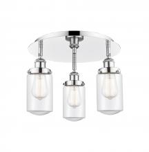 Innovations Lighting 916-3C-PC-G312 - Dover - 3 Light - 16 inch - Polished Chrome - Flush Mount