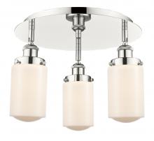 Innovations Lighting 916-3C-PN-G311 - Dover - 3 Light - 16 inch - Polished Nickel - Flush Mount