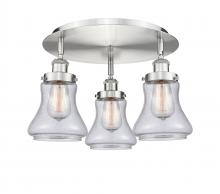 Innovations Lighting 916-3C-SN-G194 - Bellmont - 3 Light - 18 inch - Satin Nickel - Flush Mount