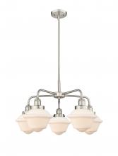  916-5CR-SN-G531 - Oxford - 5 Light - 26 inch - Satin Nickel - Chandelier