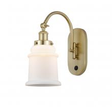 Innovations Lighting 918-1W-SG-G181 - Canton - 1 Light - 7 inch - Satin Gold - Sconce