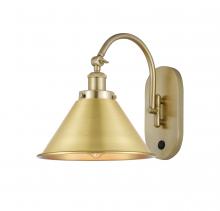  918-1W-SG-M10-SG - Briarcliff - 1 Light - 10 inch - Satin Gold - Sconce