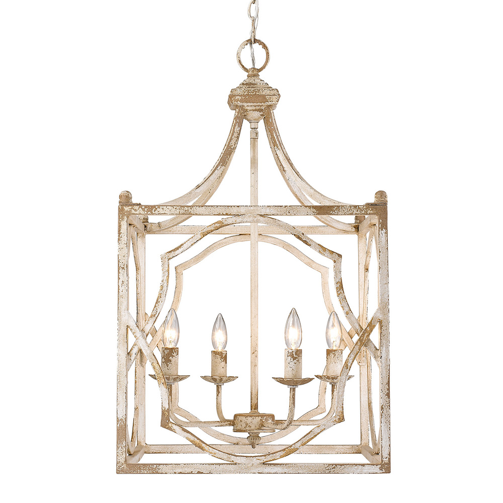 Laurent 4-Light Pendant in Antique Ivory