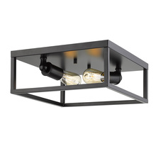 Golden 2072-FM BLK - Wesson Flush Mount in Matte Black