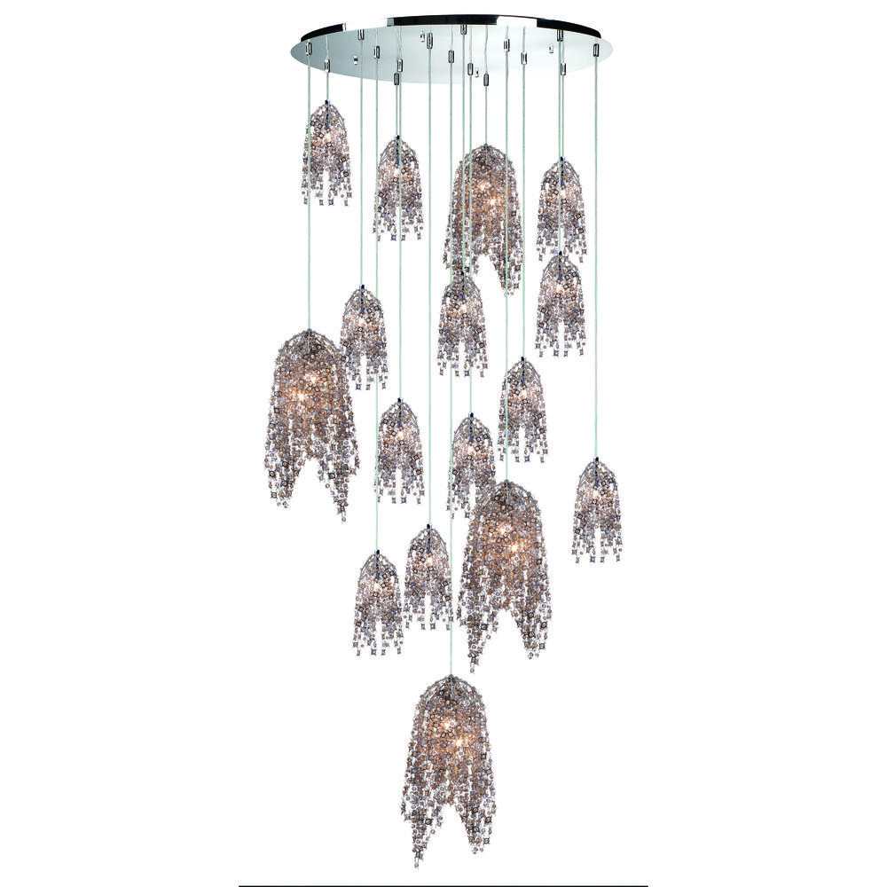 DANZA,20LT CHANDELR,CHROME