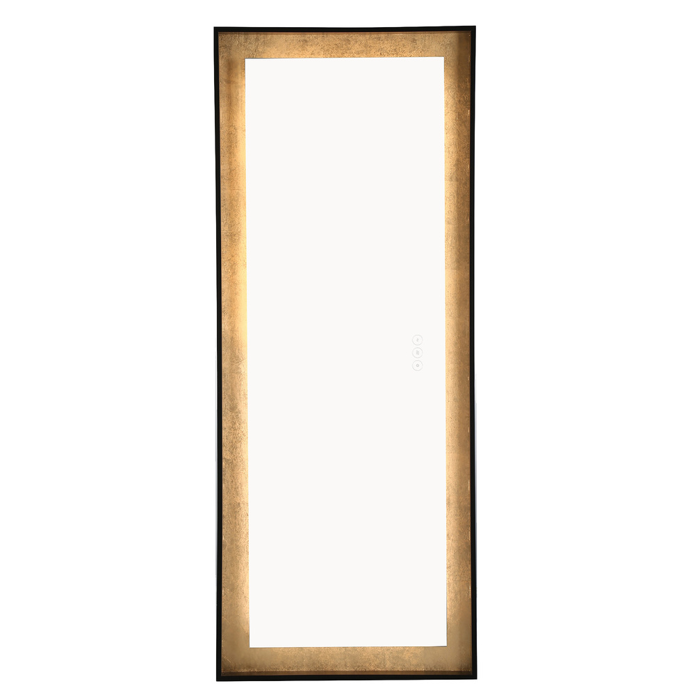 Anya 65" Rectangular Mirror in Black