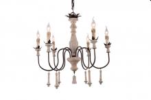 Champions Lighting CHAN8058-6D - Vasari 6-Light Chandelier