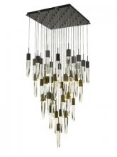 Avenue Lighting HF1903-41-AP-BK-C - The Original Aspen Collection Brushed Brass 41 Light Pendant Fixture with Clear Crystal