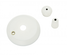 Casablanca Fan Company 99128 - Cap & Finial Pack-Cott Wht