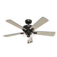 Hunter 52536 - Hunter 52 inch Crestfield HunterExpress Noble Bronze Ceiling Fan with LED Light Kit and Pull Chain