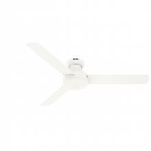 Hunter 52408 - Hunter 52 inch Presto Matte White Low Profile Ceiling Fan and Wall Control