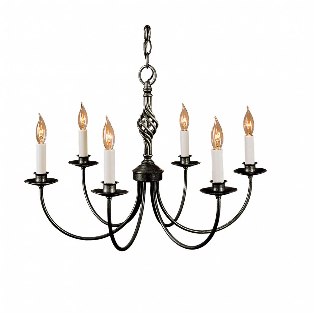 Twist Basket 6 Arm Chandelier