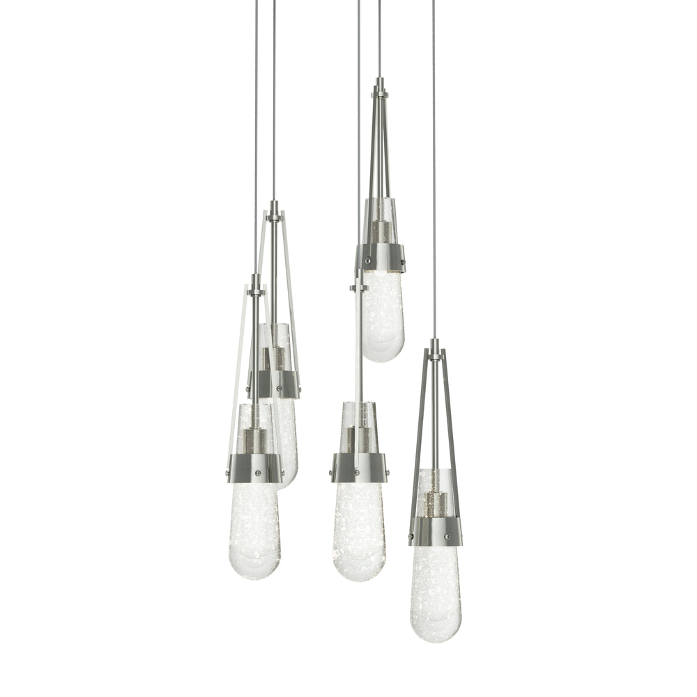 Link 5-Light Blown Glass Pendant