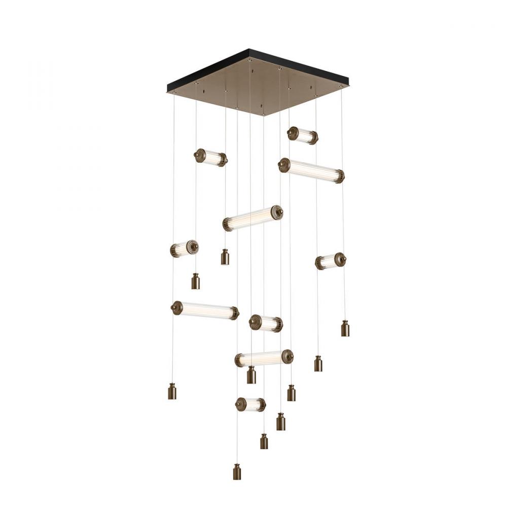 Libra 10-Light Square LED Pendant