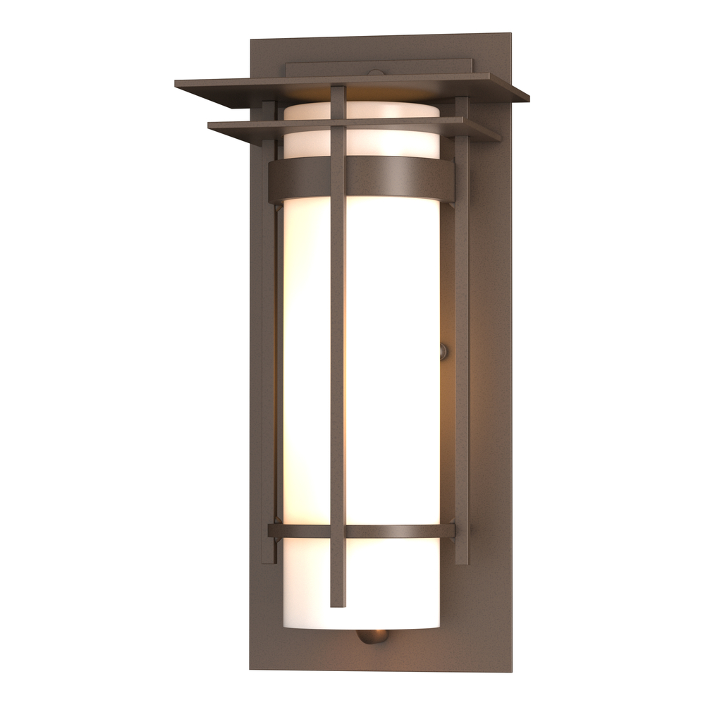 Banded with Top Plate Small Outdoor Sconce