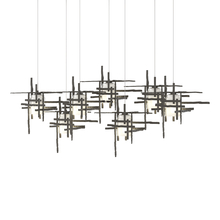 Hubbardton Forge 131096-SKT-LONG-07-YC0305 - Tura 7-Light Frosted Glass Pendant