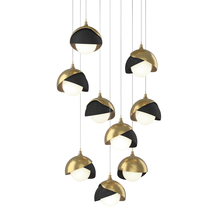 Hubbardton Forge 131105-SKT-LONG-86-10-GG0711 - Brooklyn 9-Light Double Shade Pendant