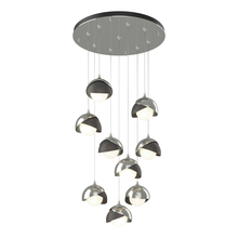 Hubbardton Forge 131105-SKT-STND-85-20-GG0711 - Brooklyn 9-Light Double Shade Pendant