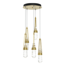 Hubbardton Forge 131120-SKT-STND-86-YJ0434 - Link 5-Light Blown Glass Pendant