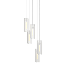 Hubbardton Forge 131124-SKT-LONG-02-ZM0065 - Exos Glass 5-Light Pendant