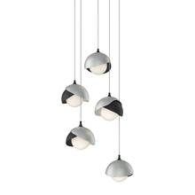 Hubbardton Forge 131125-SKT-LONG-10-82-GG0711 - Brooklyn 5-Light Double Shade Pendant