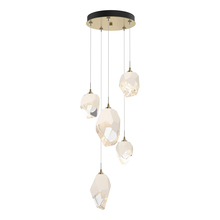 Hubbardton Forge 131139-SKT-LONG-86-WP0756 - Chrysalis 5-Light Mixed Crystal Pendant