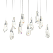  131201-SKT-LONG-10-CR - Luma 10-Light Large Crystal Pendant