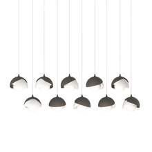  131205-SKT-LONG-07-02-GG0711 - Brooklyn 10-Light Double Shade Pendant