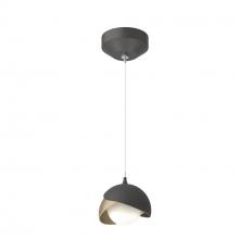 Hubbardton Forge 161183-SKT-STND-10-84-GG0711 - Brooklyn Double Shade Low Voltage Mini Pendant