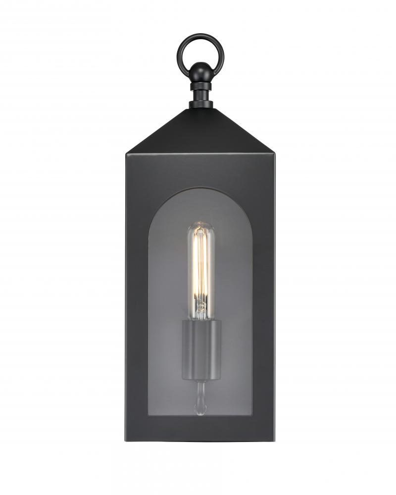 Bratton 1-Light Outdoor Wall Sconce Powder Coated Black