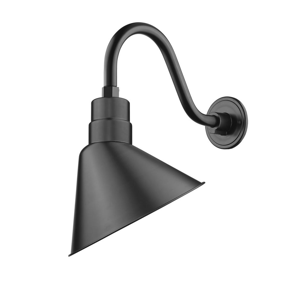 R Series 1-Light Wall Sconce Satin Black