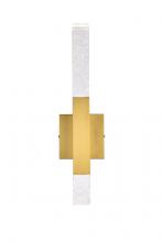 Elegant 5203W5G - Ruelle 2 Lights Gold Wall Sconce