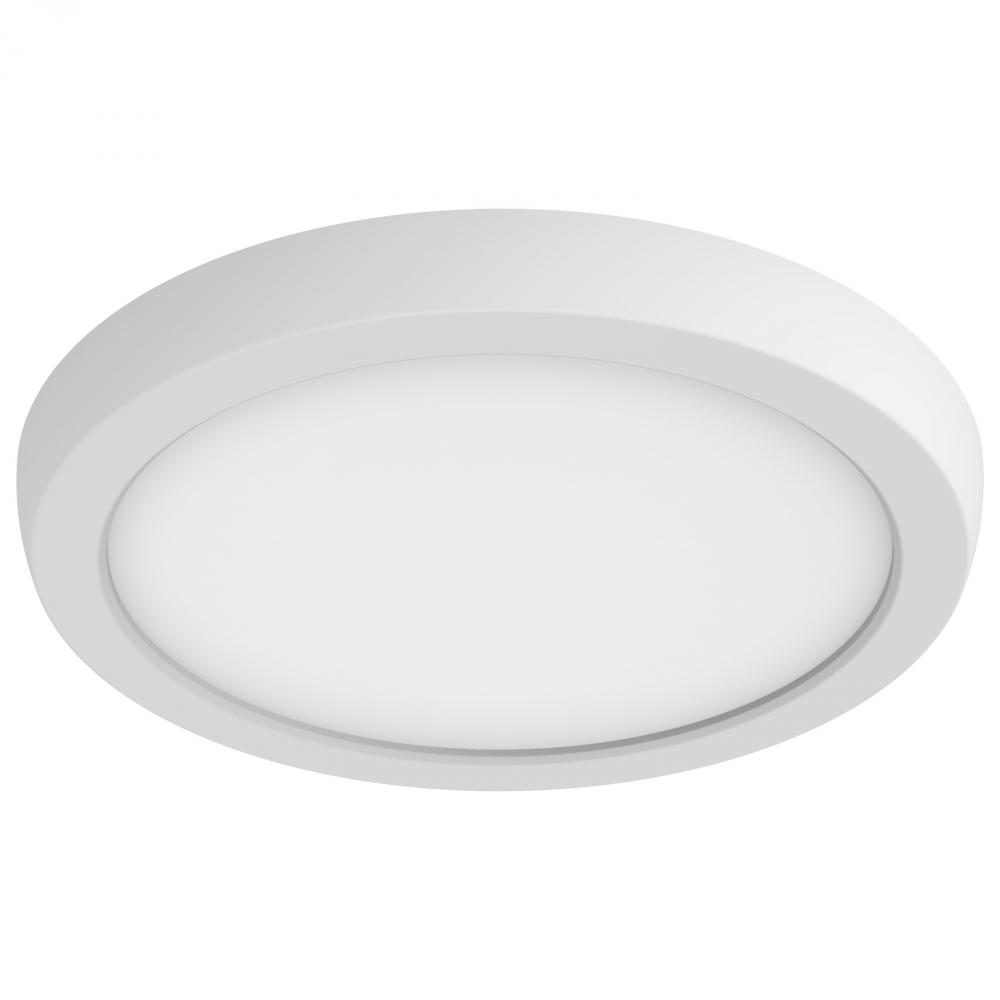 BLINK Pro; 11 Watt; 7 Inch LED Fixture; 3000K; Round Shape; White Finish; 120/277 Volts