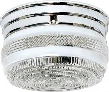 Nuvo 60/6027 - 2 Light - 8" - Flush Mount - Medium Crystal / White Drum; Color retail packaging